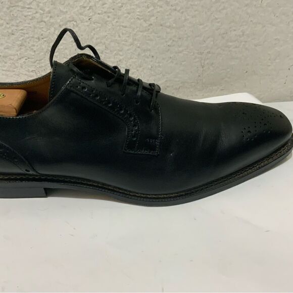 Jose Real BLACK - VERO CUOIO Italian Leather Mens Shoes size 46 lace up - Picture 2 of 16